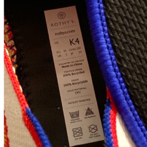 Rothy’s The Kid Sneaker Flames 🔥 Slip On Slide - Picture 5 of 13